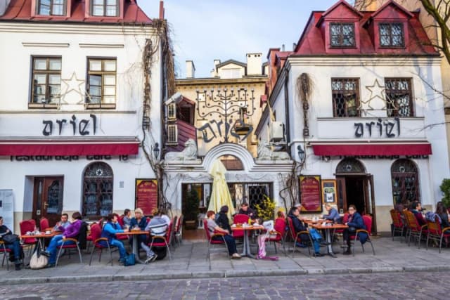 Krakkói zsidónegyed látogatás ebéddel