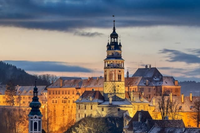 Cesky Krumlov várkastély 