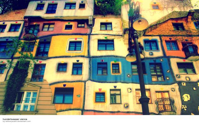 Bécs és Hundertwasser házai